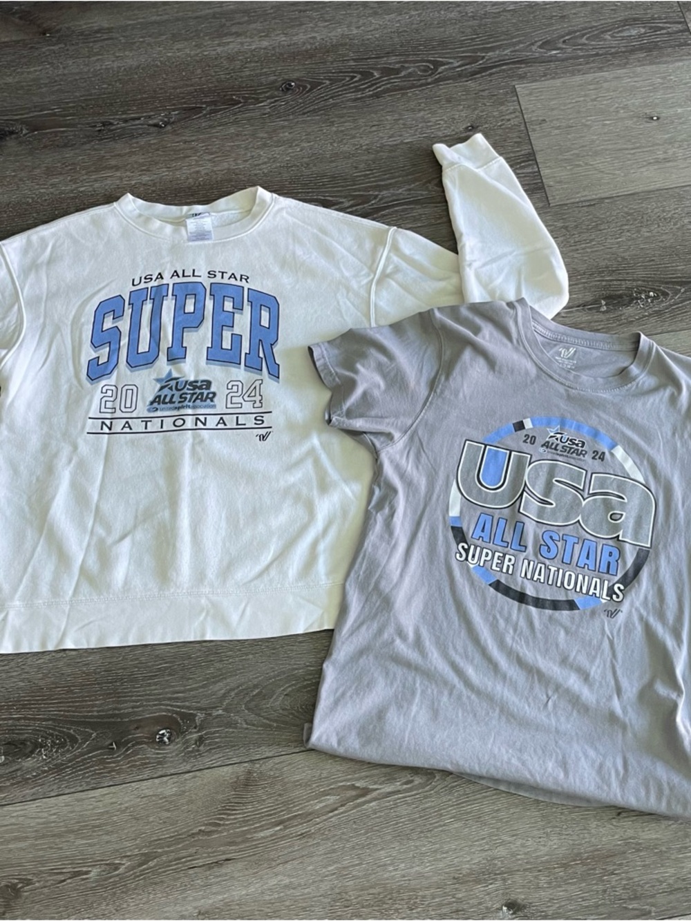 Set of 2 2024 USA All Star Super Nationals Merch Sweatshirt Med  T-Shirt Small - Picture 2 of 9
